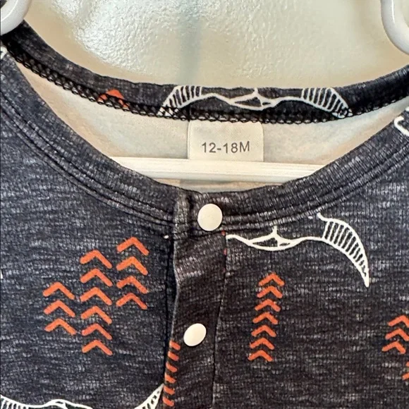 Western Romper with Arrow and Skull Design - Picture 2 of 5